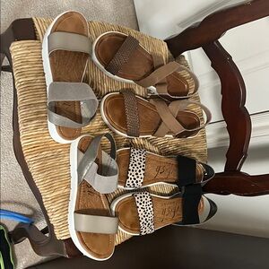 Women's Neutral Strappy Comfort Sandals - Beige, Brown, Black Options